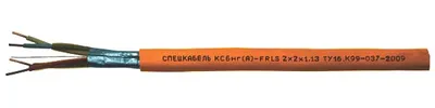 Кабель Спецкабель КСБнг(А)-FRLS 2x2x0.8, огнестойкий, экранированный, 200 м