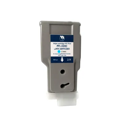 Струйный картридж NV Print PFI-320C (NV-2891C001), голубой, 300 мл, совместимый