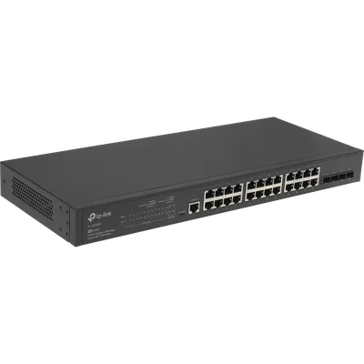 Коммутатор TP-Link SG3428, L2/L2+, 24×1GbE, 4×SFP, 1U