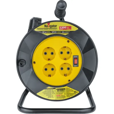Удлинитель Navigator 93 906 NPE-R-04-30-E-3x0.75 катушка 4 гн. c/з 30м (Россия)