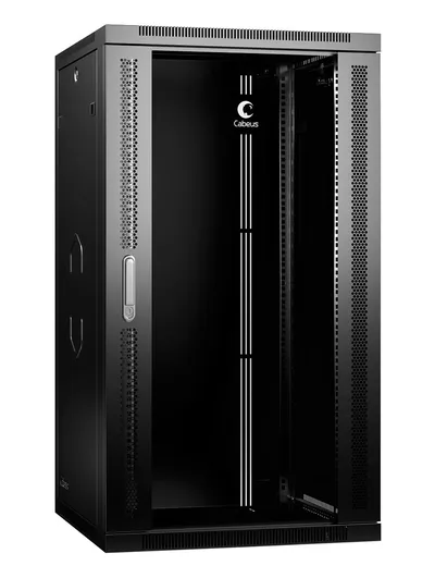 Шкаф телекоммуникационный Cabeus SH-05F-22U60/60-R-BK, 19", 22U, 600x600x1082 мм