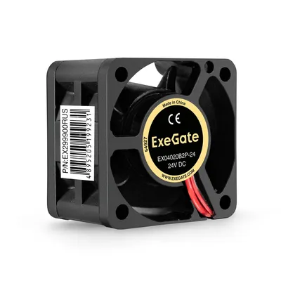 Exegate EX299900RUS Вентилятор 24В DC ExeGate EX04020B2P-24 (40x40x20 мм, 2-Ball (двойной шарикоподшипник), 2pin, 8000RPM, 33dBA)