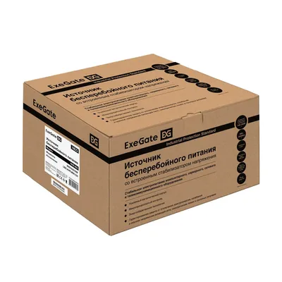 ИБП ExeGate NEO NNB-850.LED.AVR.8SH.CH EX295012RUS, 850 ВА / 510 Вт, 8 розеток