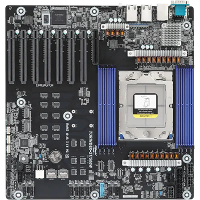 Материнская плата ASRock TURIND8X-2T/500W, SP5, 8×DDR5 RDIMM, 7×PCIe 5.0 x16, EEB