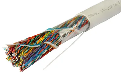 Кабель Cabeus UTP-100P-Cat.5-IN-LSZH, U/UTP Cat.5, 100 пар, 24 AWG, LSZH, 1 м