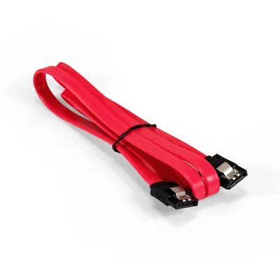 Кабель SATA ExeGate EX-CC-SATA-DATA-0.8L, 7pin/7pin, 0,8 м, SATA III