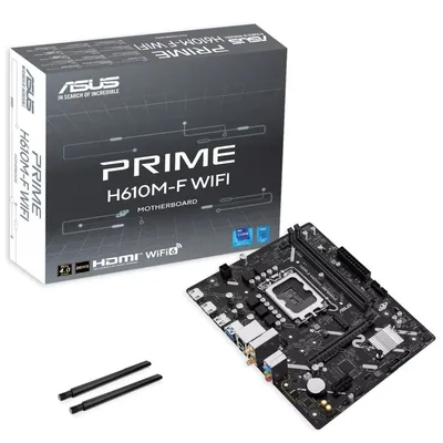 Материнская плата ASUS PRIME H610M-F WIFI, LGA1700, H610, 2xDDR5, microATX