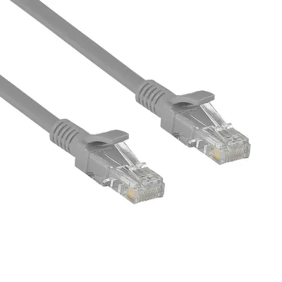 Патч-корд ExeGate EX241491RUS, UTP cat.5e, 15 м, RJ45–RJ45, серый