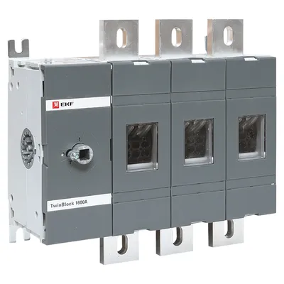 Рубильник EKF tb-s-1600-3p, 3P, 1600А, без рукоятки
