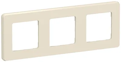 Рамка IEK INSPIRIA 6739511, 3 поста, IP20, глянцевая, бежевый