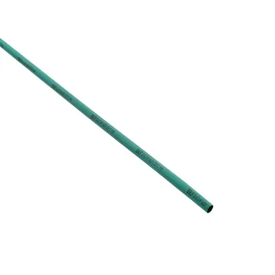 Термоусаживаемая трубка ТУТ нг 4/2 зеленая в отрезках по 1м EKF PROxima (tut-4-j-1m)