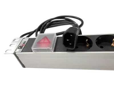 Блок розеток ЦМО R-10-8S-V-440-1.8, 19", 1U, 8×Schuko, 10 А, C14