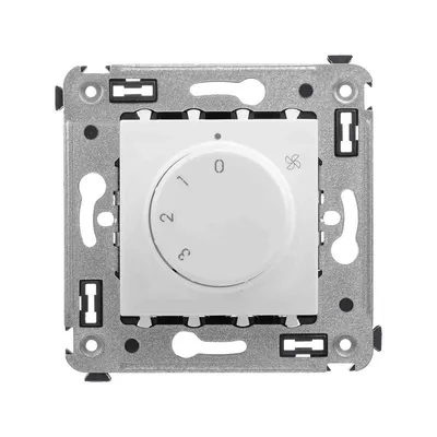 Механизм DKC 4400173, управления вентиляторами, 2 модуля, Белое облако