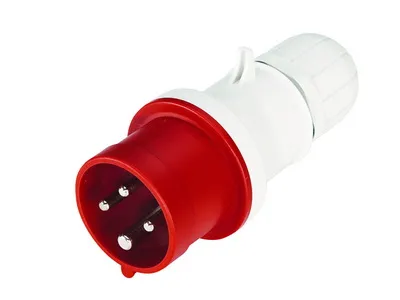 Вилка DKC DIS2131633, кабельная, 16А, 2P+E, IP44, 230В, синяя
