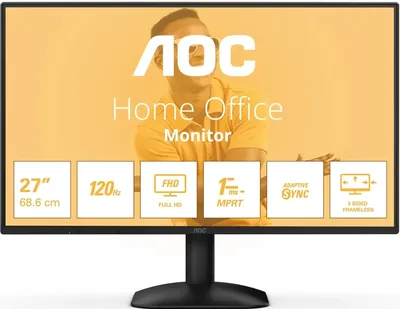 Монитор AOC 27B31H, 27" IPS, 1920×1080, 120 Гц, HDMI 1.4, VGA