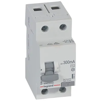 УЗО IEK RX3 ВДТ, 2П, 40 А, 300 мА, тип AC, 2 модуля