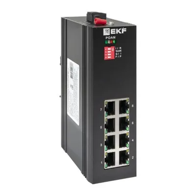Коммутатор EKF TSX-U-8GT, 8×1GbE, неуправляемый