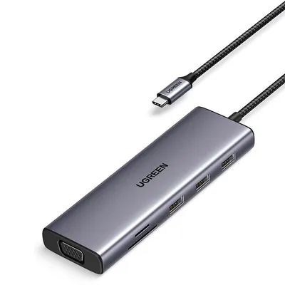 Док-станция UGREEN CM498 15852, USB-C, 2×HDMI, 2×USB-A, USB-C, 100 Вт