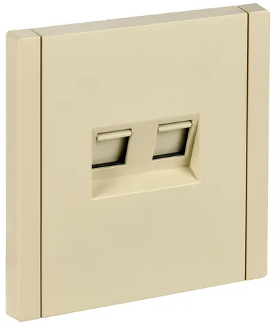 Розетка IEK FORTE&PIANO FP-K20-2-K10, RJ45 Cat.6, 1 пост, скрытый монтаж, IP20, ваниль