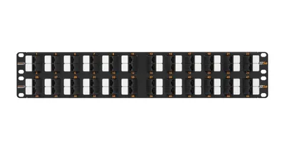 Патч-панель NIKOMAX NMC-RP48UD2-AN-2U-BK, 48 портов, Cat.5e, 2U
