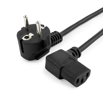 Кабель питания Cablexpert PC-SH-C13-10A-1.8-ANG, Schuko/IEC 320 C13, 10 А, 1.8 м