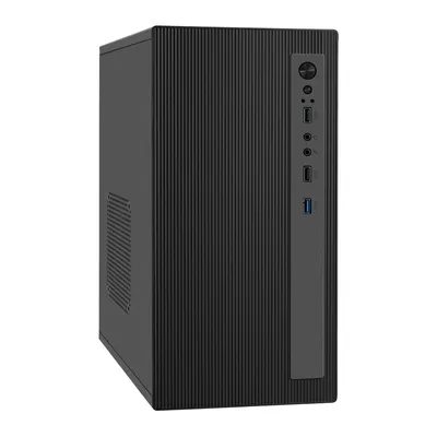 EX299222RUS Корпус Minitower ExeGate BAA-303MU-UNS450 mATX с блоком питания UNS450 450Вт вентилятор 12см 2xUSB 1xUSB3.0 HD Audio черный