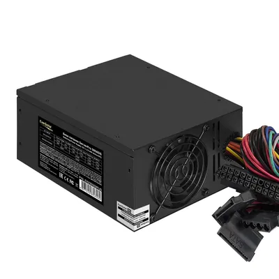 Блок питания ExeGate ServerPRO-500ADS, ATX 2.3, 500 Вт, 80 PLUS, APFC, 2×80 мм