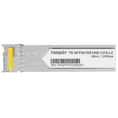 SFP модуль TRASSIR TR-SFP201SS1550-1310-LC, 1,25 Гбит/с, 20 км, LC