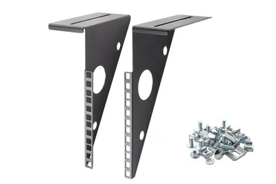 Кронштейн Eurolan 27U-4U-04BL, 4U, 91×164 мм, чёрный