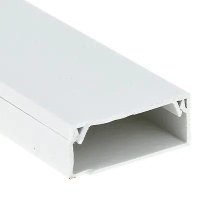 Кабель-канал EKF kk-100-60, 100×60 мм, 8 м, ПВХ, белый
