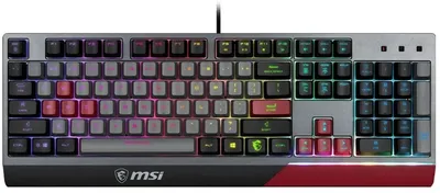 Клавиатура MSI VIGOR GK30, проводная USB, 104 клавиши, RGB, плунжерные переключатели