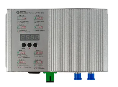 Приёмник оптический Vermax Vermax-LTP-112-9-IS, 112дБмкВ, 2×RF, DC 12V