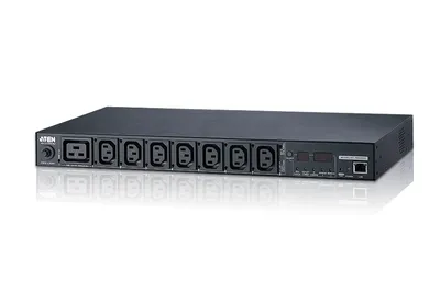 Блок распределения питания ATEN PE5208G, 16 А, 8 розеток, 1U, Metered eco PDU