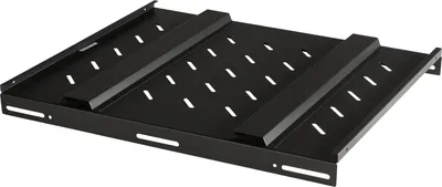 Полка LANMASTER TWT-CBB-S4-12/100, 19", 1U, 100 кг, 4 точки