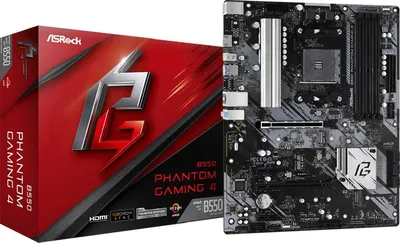 Материнская плата ASRock B550 PHANTOM GAMING 4, AM4, DDR4, ATX