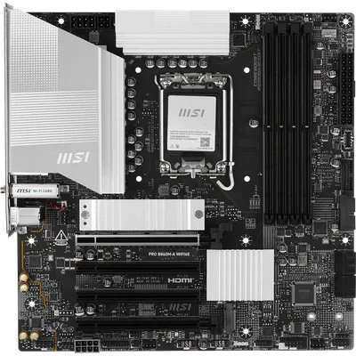 Материнская плата MSI PRO B860M-A WIFI6E, LGA1851, Intel B860, 4×DDR5, mATX