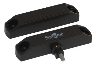 Магнитоконтактный датчик Smartec ST-DM125NC-BR, НЗ, накладной, зазор 25 мм
