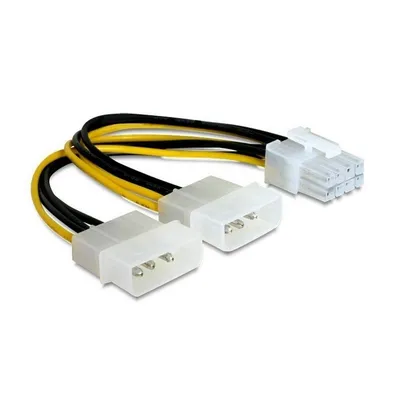 Разветвитель питания Cablexpert CC-PSU-81, 2×Molex — PCI-Express 8-pin, 100 мм