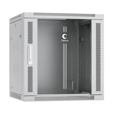 Шкаф телекоммуникационный Cabeus SH-05F-12U60/35-R, настенный, 19", 12U, 600×350×635 мм