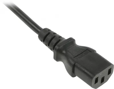Шнур питания Hyperline PWC-IEC13-SHM-3.0-BK, C13–Schuko, 3×1.0 мм², 3 м, 250 В, 10 А