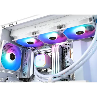 Жидкостная система охлаждения Thermalright TRFP360AW, Frozen Prism 360 White ARGB, 360мм