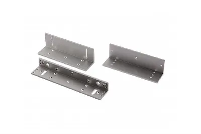 DS-K4H250-LZ - Комплект монтажных уголков для электромагнитных замков DS-K4H250. Размер L-образного кронштейна 250×47×28.5мм; размер Z-образного кронштейна 180×50×50мм; сталь.