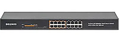 Коммутатор Beward STW-16P8, управляемый, 16×10/100, 8×PoE, PoE 110Вт