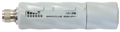 Точка доступа MikroTik RBGroove52HPn, 2.4/5GHz, 802.11abgn, 1×LAN, PoE