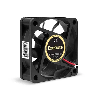 Вентилятор Exegate EX06015S2P-24 (EX299905RUS), 60×60×15 мм, 24 В, 4800 об/мин, 2-pin