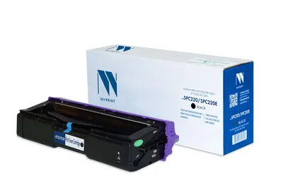 Картридж NV Print NV-SPC220Bk, черный, для Ricoh Aficio SP C220/C221/C222/C240, 2300 стр.
