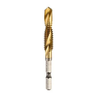 Сверло-метчик REXANT KR-91-0697, М8, шаг 1,25, сталь Р6М5, титан