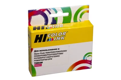 Картридж Hi-Black C13T08034010, для Epson, пурпурный