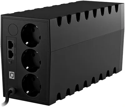 ИБП Powercom Raptor Plus RPT650EU, линейно-интерактивный, 650 ВА/390 Вт, 3×Schuko