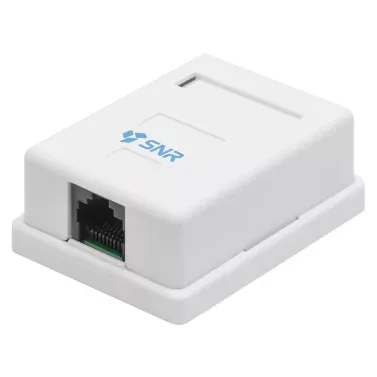 Розетка накладная SNR SNR-C5E-WO1, 1×RJ45, категория 5e, неэкранированная, белая